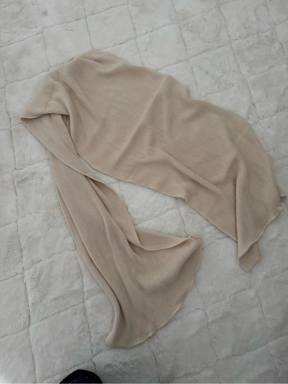 Beige Lightweight Women's Scarf